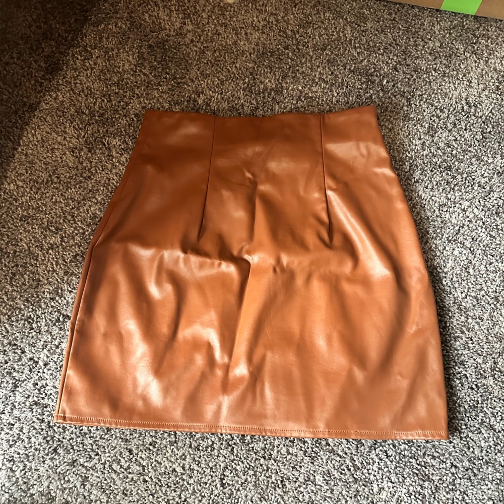 SHEIN Tan Pencil Skirt